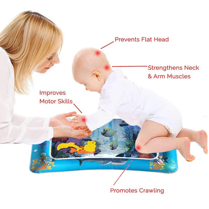 Tummy Time Inflatable Water Mat for Babies – Fun, Sensory Play & Developmental Growth!