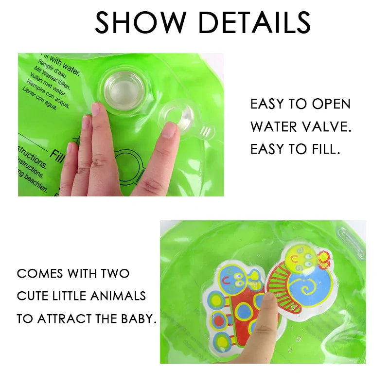 Tummy Time Inflatable Water Mat for Babies – Fun, Sensory Play & Developmental Growth!