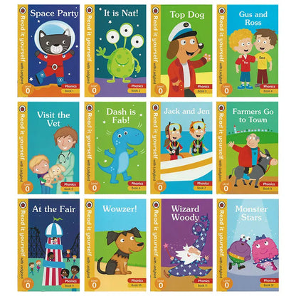 Ladybird Read It Yourself Level 0 – 12-Book Set for Early Readers!