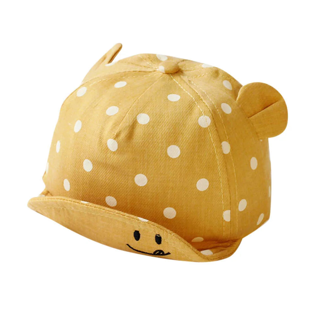 Toddler Sun Hat with Cute Dots – Adorable Sun Protection for Little Ones!