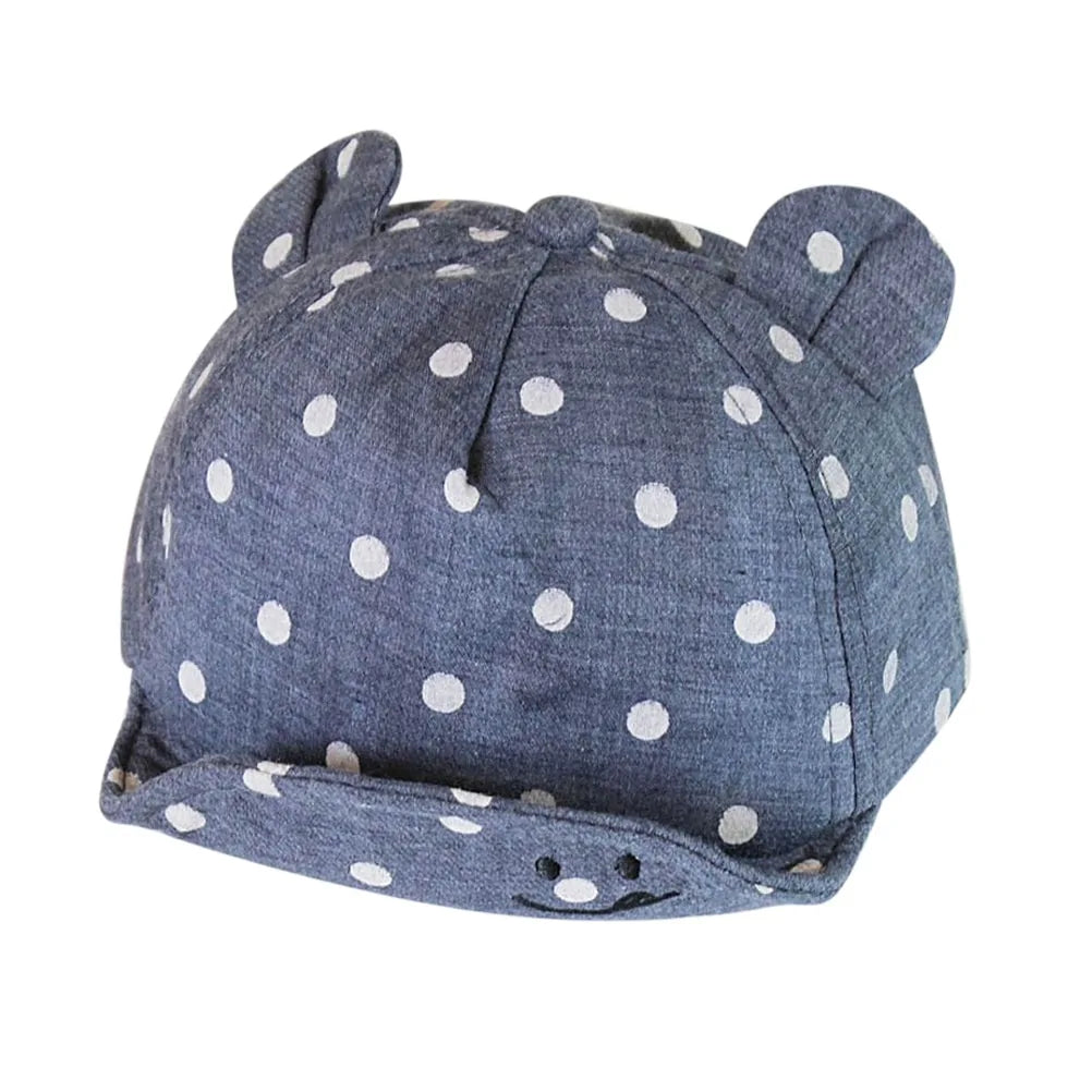 Toddler Sun Hat with Cute Dots – Adorable Sun Protection for Little Ones!