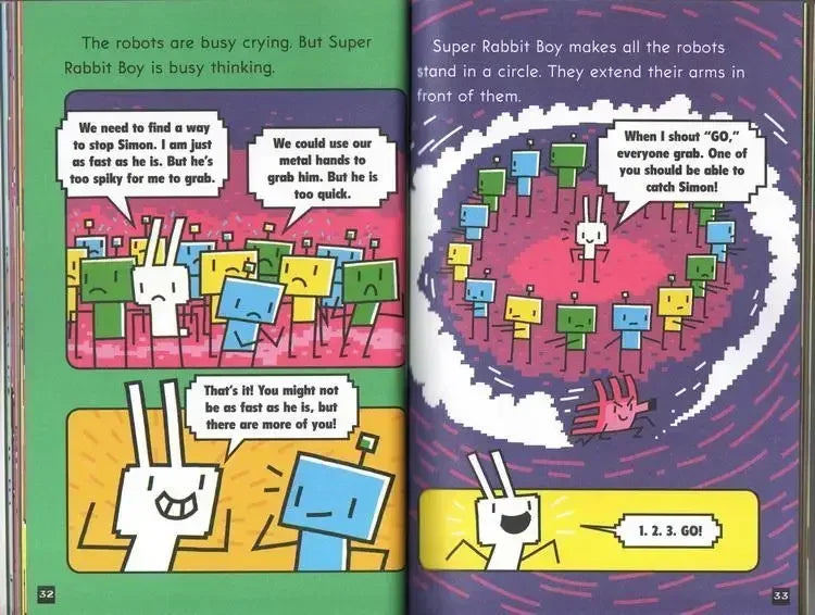 Press Start! Super Rabbit Boy 14-Book Set – Fun & Action-Packed Reading for Kids!