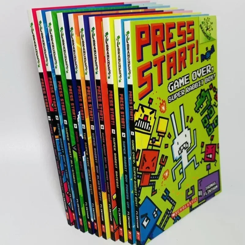 Press Start! Super Rabbit Boy 14-Book Set – Fun & Action-Packed Reading for Kids!