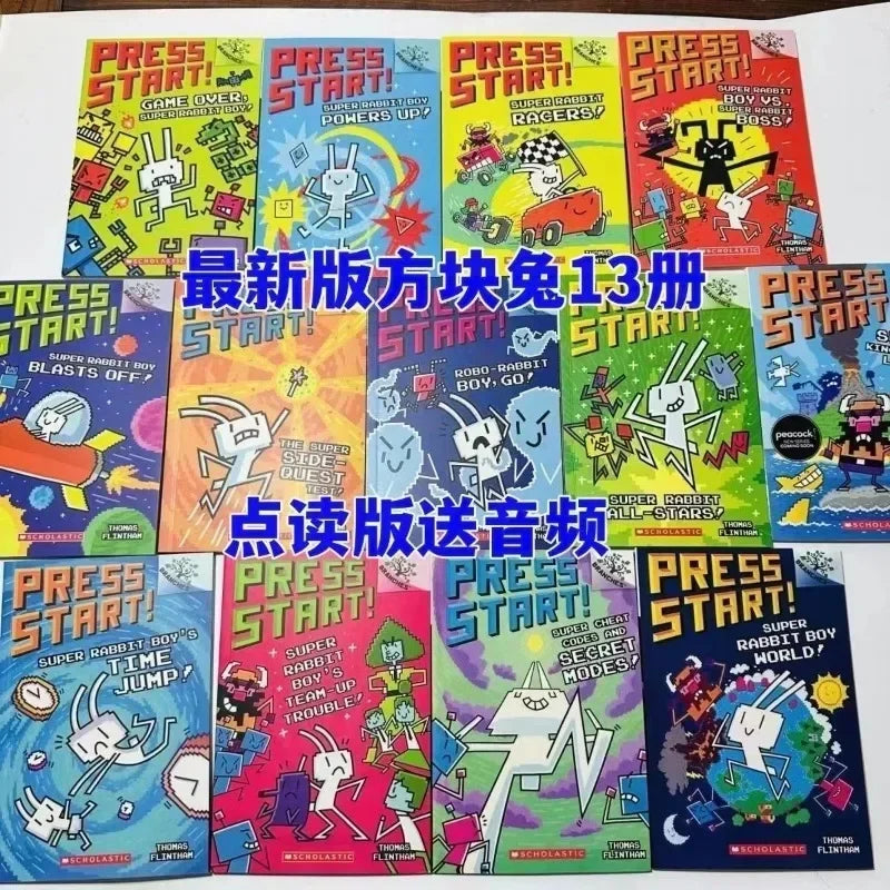 Press Start! Super Rabbit Boy 14-Book Set – Fun & Action-Packed Reading for Kids!