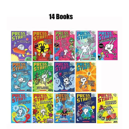 Press Start! Super Rabbit Boy 14-Book Set – Fun & Action-Packed Reading for Kids!