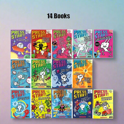 Press Start! Super Rabbit Boy 14-Book Set – Fun & Action-Packed Reading for Kids!