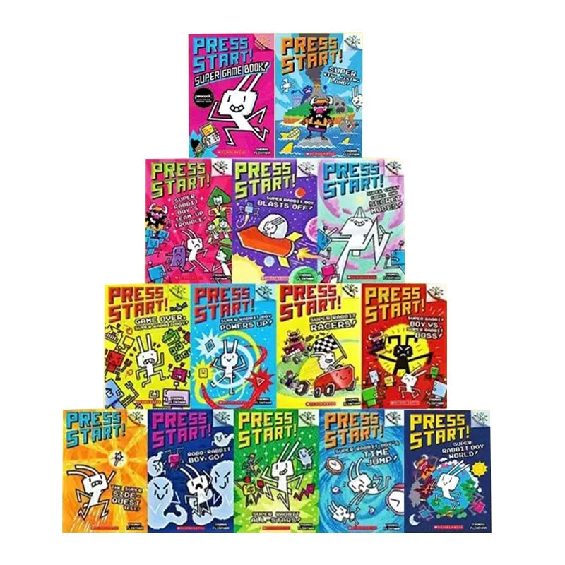 Press Start! Super Rabbit Boy 14-Book Set – Fun, Action-Packed Reading for Kids!