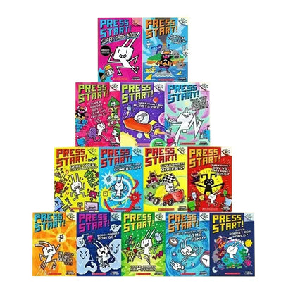 Press Start! Super Rabbit Boy 14-Book Set – Fun, Action-Packed Reading for Kids!