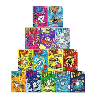 Press Start! Super Rabbit Boy 14-Book Set – Fun & Action-Packed Reading for Kids!