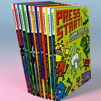 Press Start! Super Rabbit Boy 14-Book Set – Fun, Action-Packed Reading for Kids!