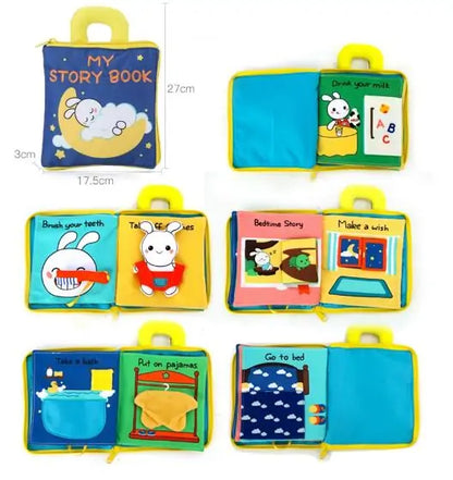 Beiens 3D Soft Cloth Baby Books – Montessori Educational Toys for Early Development!