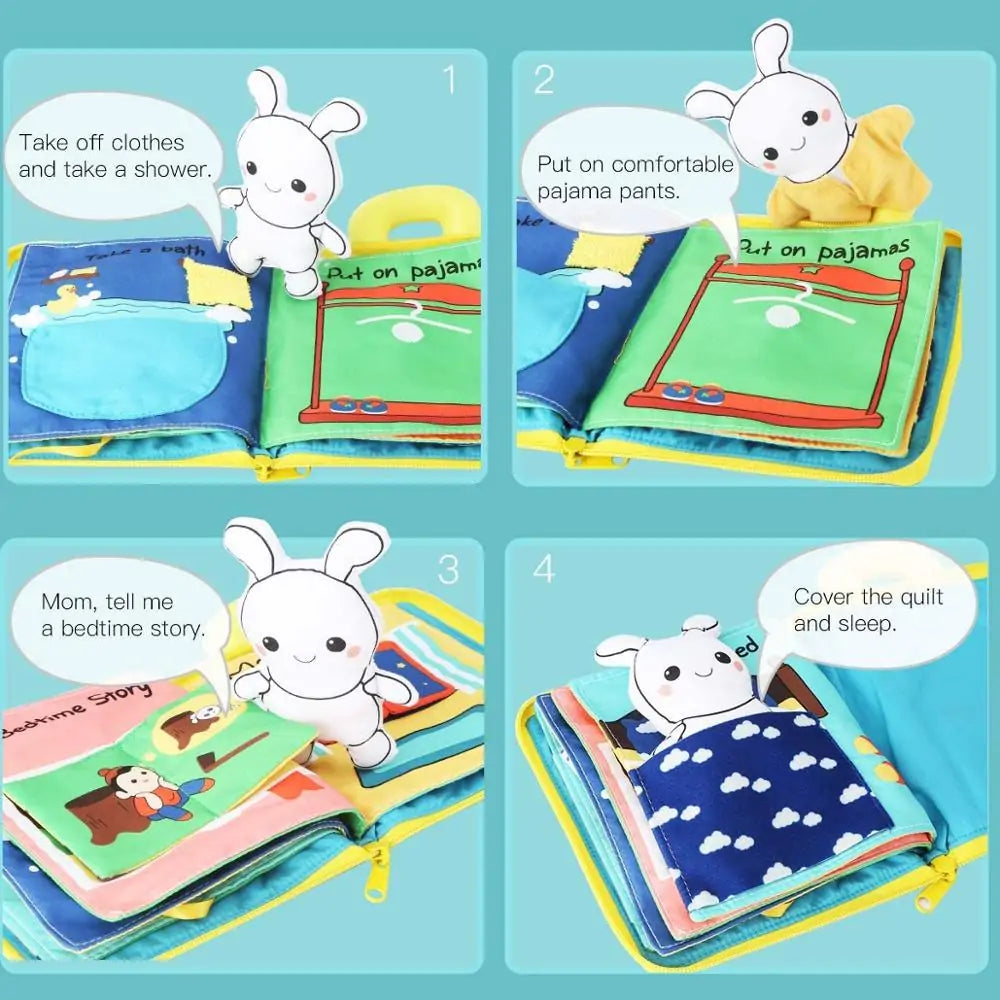 Beiens 3D Soft Cloth Baby Books – Montessori Educational Toys for Early Development!