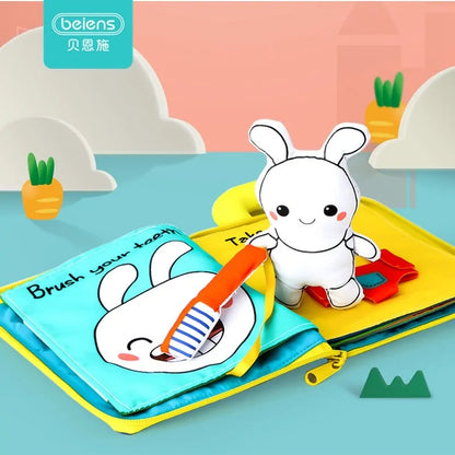 Beiens 3D Soft Cloth Baby Books – Montessori Educational Toys for Early Development!