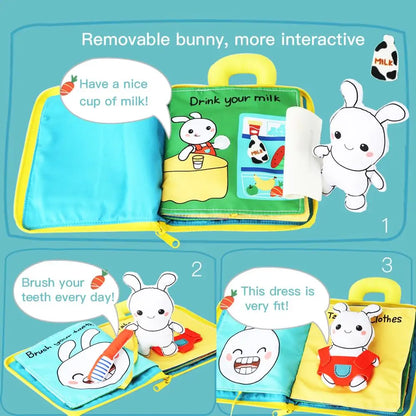 Beiens 3D Soft Cloth Baby Books – Montessori Educational Toys for Early Development!